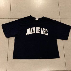 NOAH NYC joan of arc crop tee M